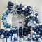 Royal Blue and Silver Balloon Garland Kit, Blue and Silver Balloons,Navy Blue and Silver Balloons with Royal Blue and Silver Balloon